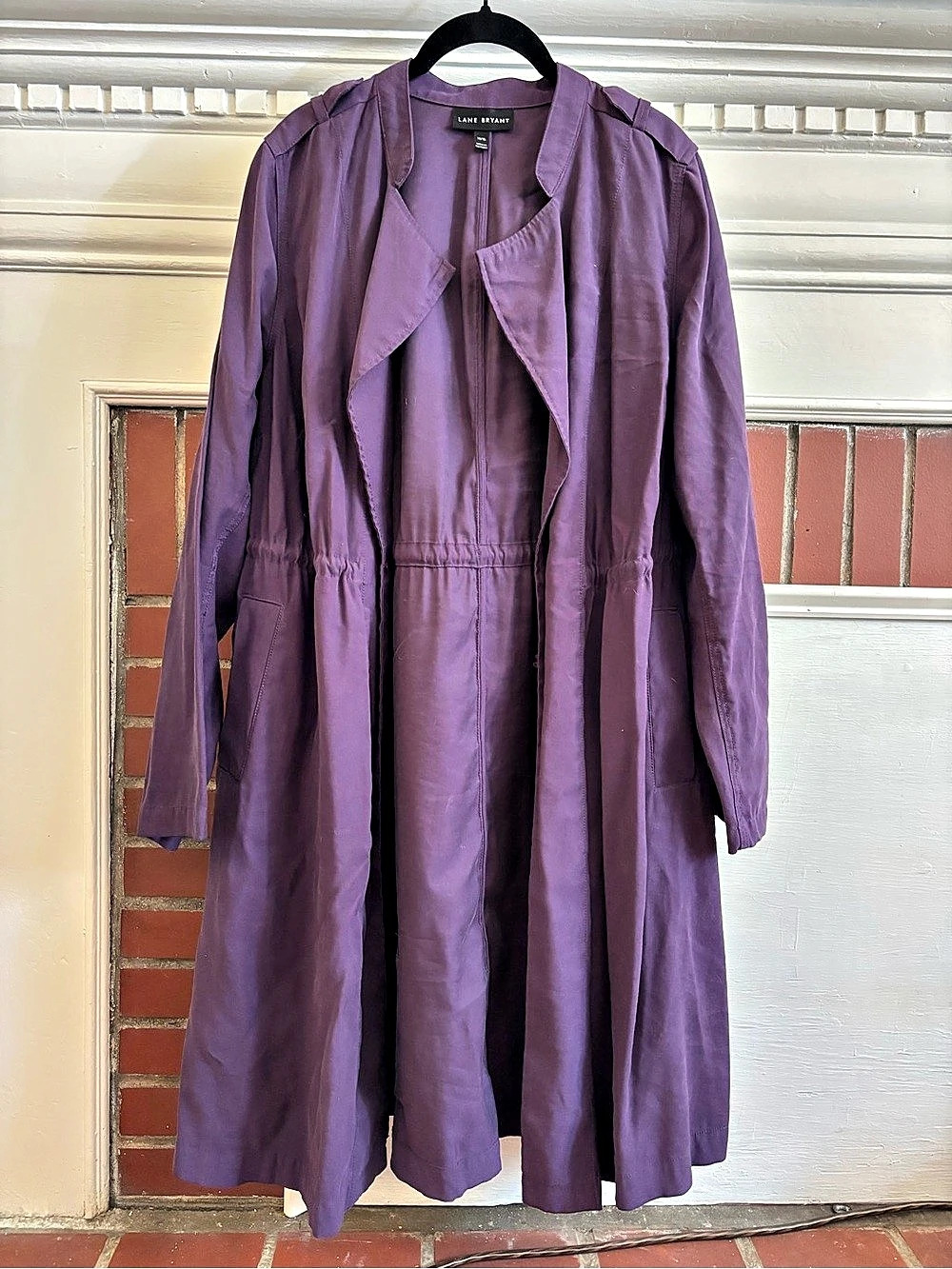 Lane Bryant Purple Lightweight Trench Coat Size 14/16